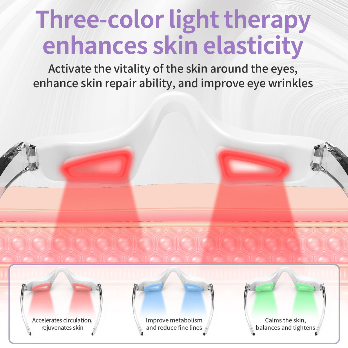 3-in-1 Micro-Current Eye Massager with Heat and Vibration